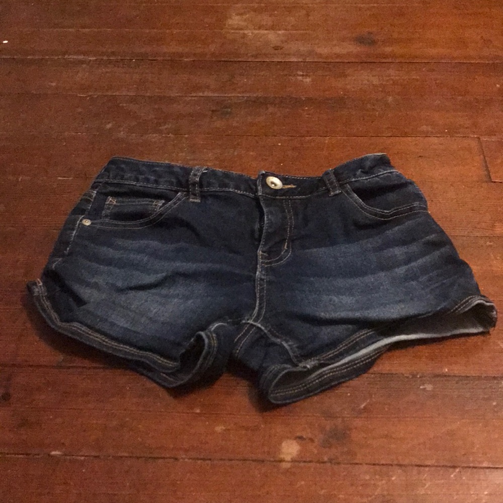 Blue jean shorts